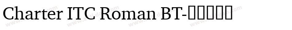 Charter ITC Roman BT字体转换
